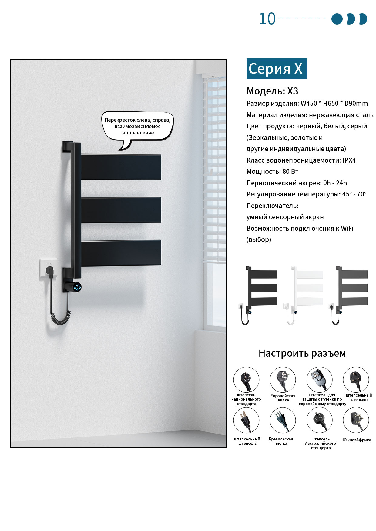 Электрические полотенцесушители, миниатюра 10